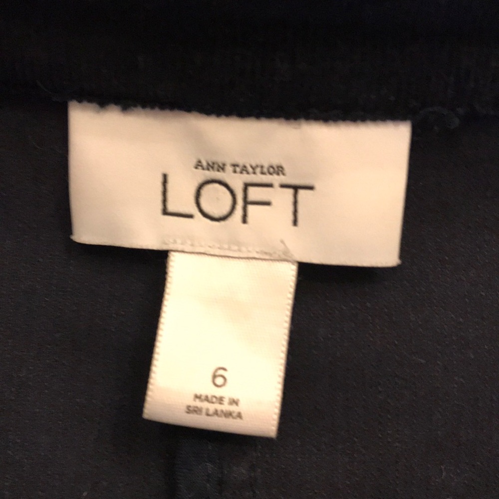 Ann Taylor Loft corduroy Jacket, Dark Blue size 6 - Picture 5 of 6